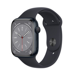 EU Часы Apple Watch Series 8 41 мм, Корпус из алюминия цвета «Тёмная ночь» спортивный ремешок купить в Уфе