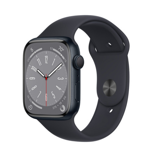 Часы Apple Watch Series 8 41 мм, Корпус из алюминия цвета «Тёмная ночь» спортивный ремешок
