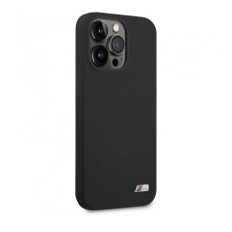 Накладка BMW для iPhone 13 Pro Max M-Collection Liquid silicone MagSafe черная купить в Уфе