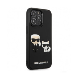 Накладка Lagerfeld для iPhone 13 Pro 3D Rubber Karl and Choupette черная купить в Уфе