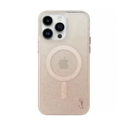Накладка Uniq для iPhone 14 Pro Coehl Lumino MagSafe золотистая