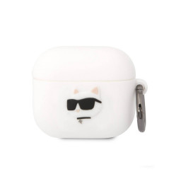 Чехол Lagerfeld для Airpods 3 Silicone case with ring NFT 3D Choupette белый купить в Уфе