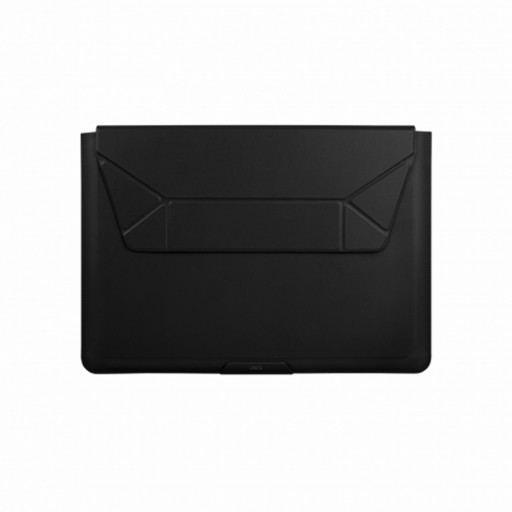 Чехол-папка Uniq для MacBook Pro 14 2021 Oslo PU leather Magnetic Laptop sleeve черный