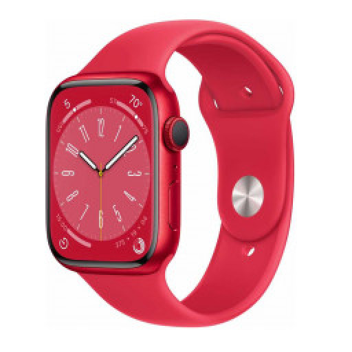 Часы Apple Watch Series 8 41 мм, Корпус из алюминия цвета «(PRODUCT)RED», спортивный ремешок