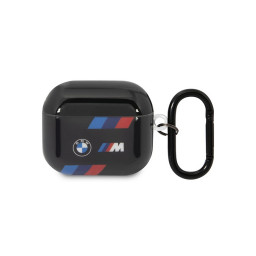 Чехол BMW для Airpods 3 M-Collection TPU Tricolor stripes Black купить в Уфе