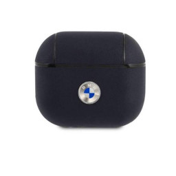 Чехол BMW для Airpods 3 Signature leather with metal logo Navy купить в Уфе