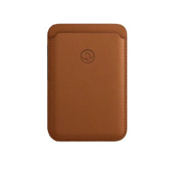 Чехол-бумажник Bustha MagSafe Leather Wallet золотистый купить в Уфе