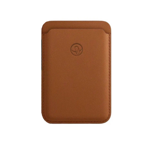 Чехол-бумажник Bustha MagSafe Leather Wallet золотистый