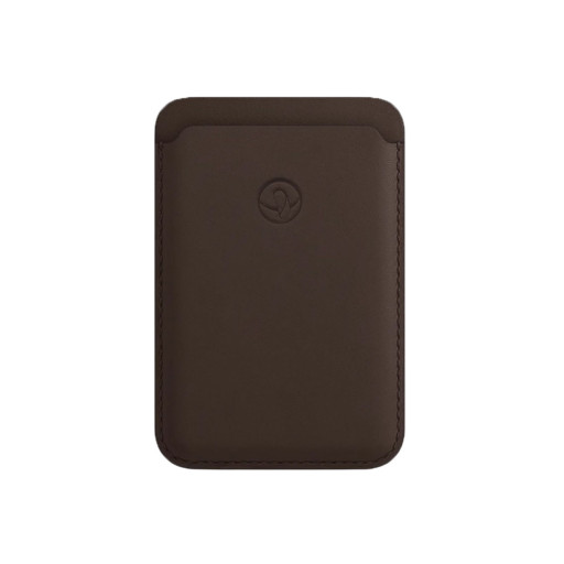 Чехол-бумажник Bustha MagSafe Leather Wallet коричневый