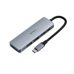 Адаптер Wiwu Alpha A541BC 5 in 1 Type-C Hub купить в Уфе