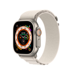 Ремешок Alpine Loop для Apple Watch Ultra 49mm M белый купить в Уфе