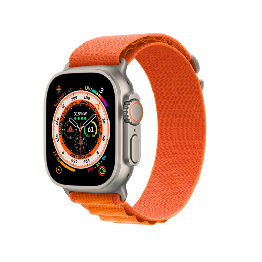 Ремешок Alpine Loop для Apple Watch Ultra 49mm M оранжевый