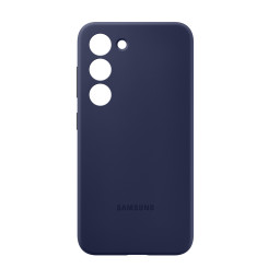 Оригинальная накладка для Samsung Galaxy S23 Silicone Case темно-синяя купить в Уфе