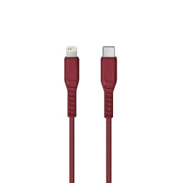 Кабель Uniq Flex strain relief USB-C - Lightning MFI 1.2m красный купить в Уфе
