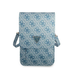 Сумка Guess для смартфонов Wallet Bag 4G with Triangle logo синяя купить в Уфе