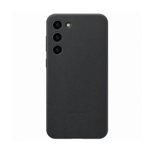 Оригинальная накладка для Samsung Galaxy S23 Ultra Leather Case черная