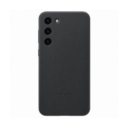 Оригинальная накладка для Samsung Galaxy S23+ Leather Case черная купить в Уфе