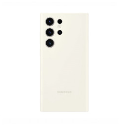 Оригинальная накладка для Samsung Galaxy S23 Ultra Silicone Case белая купить в Уфе