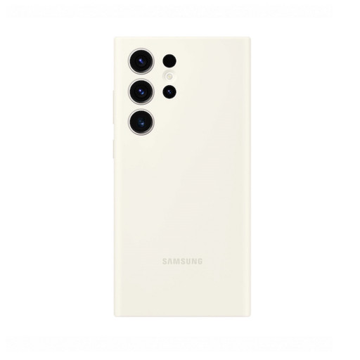 Оригинальная накладка для Samsung Galaxy S23 Ultra Silicone Case белая