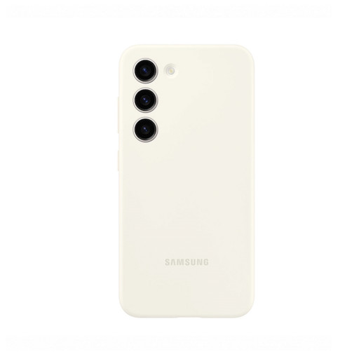 Оригинальная накладка для Samsung Galaxy S23 + Silicone Case белая
