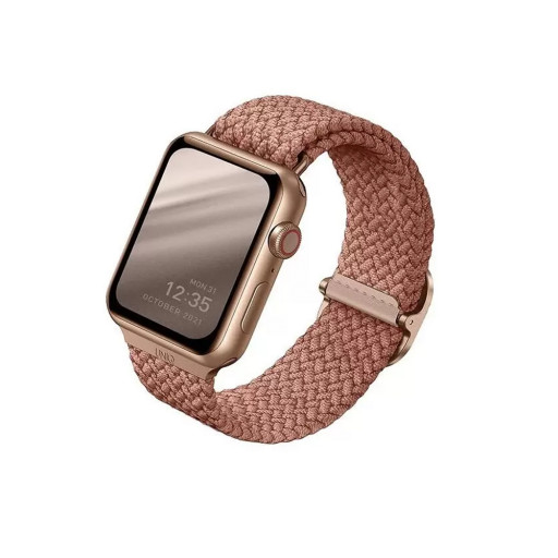 Ремешок Uniq для Apple Watch 38/40/41mm ASPEN Strap Braided розовый