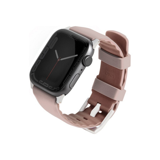 Ремешок Uniq для Apple Watch 38/40/41mm Linus Airosoft silicone strap розовый