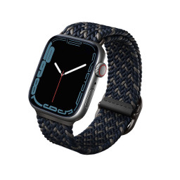Ремешок Uniq для Apple Watch 42/44/45mm ASPEN Design strap Braided Obsidian синий купить в Уфе