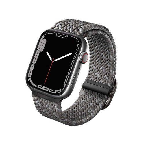 Ремешок Uniq для Apple Watch 42/44/45mm ASPEN Design strap Braided Pebble серый