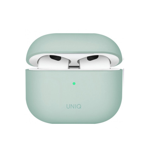 Чехол Uniq для Airpods 3 LINO Liquid silicone зеленый