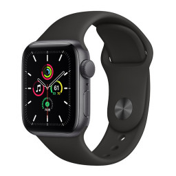 Часы Apple Watch SE 2021 40 мм, Корпус из алюминия цвета «серый космос» ремешок «Тёмная ночь» купить в Уфе
