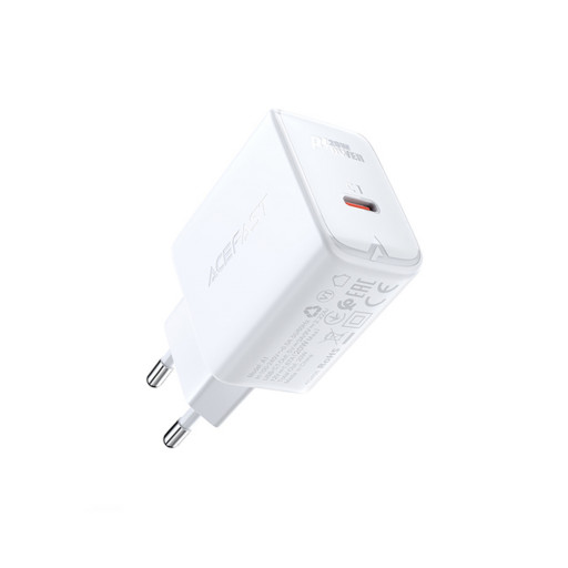 Сетевое зарядное устройство ACEFAST A1 PD20W single USB-C charger белое