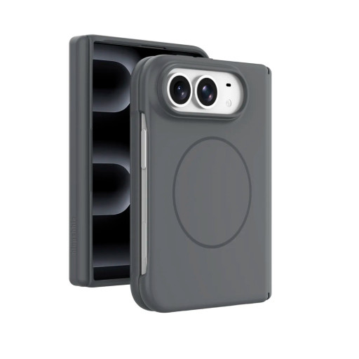 Накладка Blupebble для iPhone Duo Magfit Case MagSafe Gray