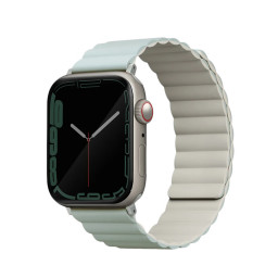 Ремешок Uniq для Apple Watch 38/40/41mm Revix reversible Magnetic зеленый/бежевый купить в Уфе