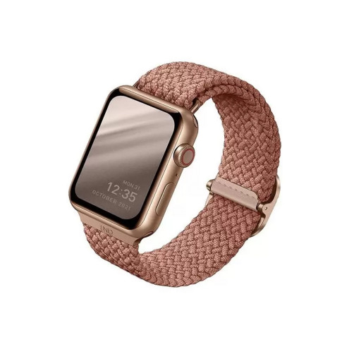 Ремешок Uniq для Apple Watch 42/44/45mm ASPEN Design strap Braided розовый