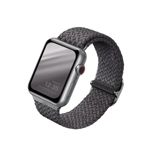 Ремешок Uniq для Apple Watch 42/44/45mm ASPEN Design strap Braided серый