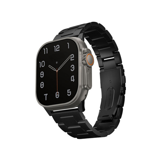 Ремешок Uniq для Apple Watch 42/44/45mm OSTA Steel Strap with Self-Adjustable Links черный