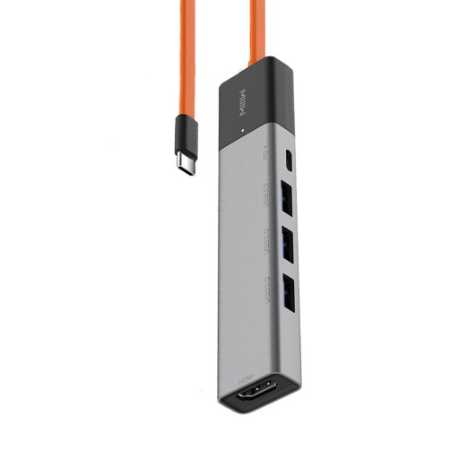 Адаптер MIIIW 5 in 1 PD USB 3.0 HDMI Type-C HUB