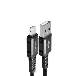 Кабель ACEFAST C1-02 MFI USB-A to Lightning aluminum alloy 1.2m черный купить в Уфе