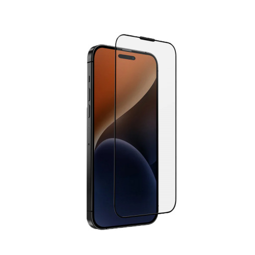 Защитное стекло Uniq для iPhone 15/14 Pro OPTIX Anti-Reflective +Anti-dust Clear/Black (+installer)
