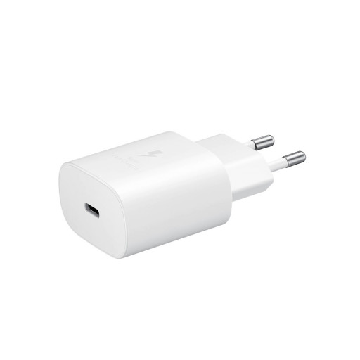 Сетевое зарядное устройство Samsung 25W PD Power Adapter USB-C to USB-C Cable белое