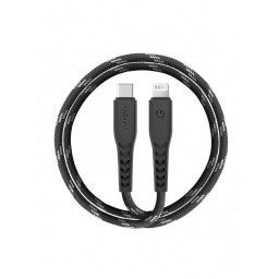 Кабель EnergEA NyloFlex USB-C to Lightning MFI C94 Black 30cm купить в Уфе