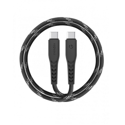 Кабель EnergEA NyloFlex USB-C to USB-C 480Mbps 5A Black 30cm