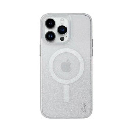 Накладка Uniq для iPhone 14 Pro Coehl Lumino Sparkling MagSafe серебристая купить в Уфе