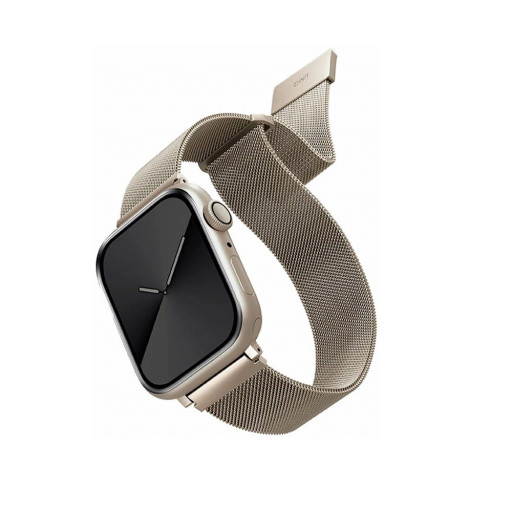 Ремешок Uniq для Apple Watch 42/44/45mm Dante Strap Mesh Steel белый