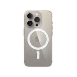Накладка силиконовая для iPhone 15 Pro Max Magnetic прозрачная купить в Уфе