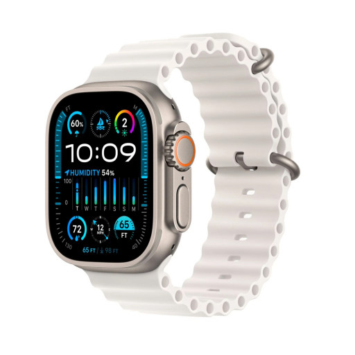 Apple Watch Ultra 2 49mm Titanium White Ocean Band