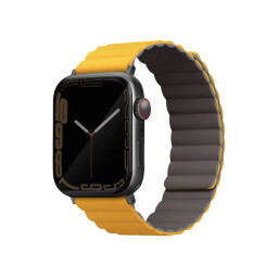 Ремешок Uniq для Apple Watch 42/44/45mm Revix reversible Magnetic желтый/белый купить в Уфе
