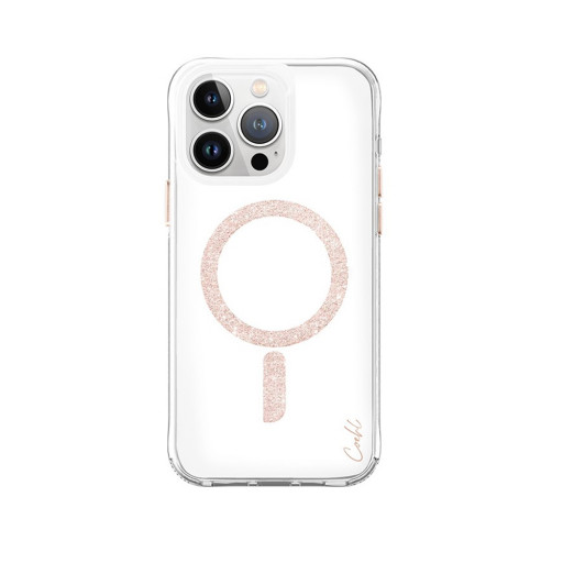 Накладка Uniq для iPhone 15 Pro Max COEHL Glace Rose Gold MagSafe