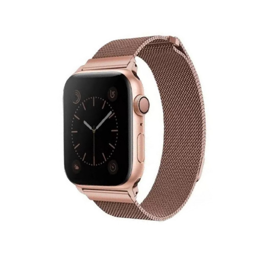 Ремешок Uniq для Apple Watch 38/40/41mm Dante Strap Mesh Steel Rose gold