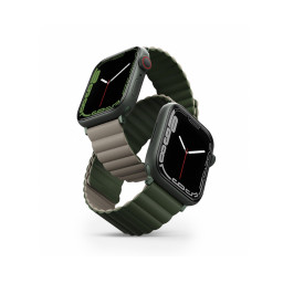 Ремешок Uniq для Apple Watch 49/45/44/42mm Revix reversible Magnetic Green/Taupe купить в Уфе